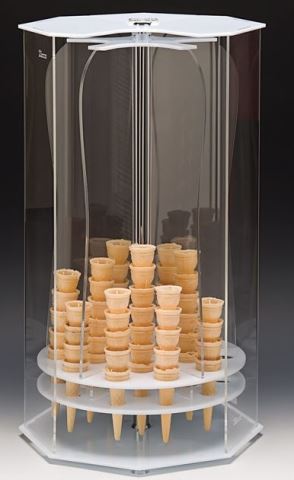 Acrylic Rotating Ice Cream Cone