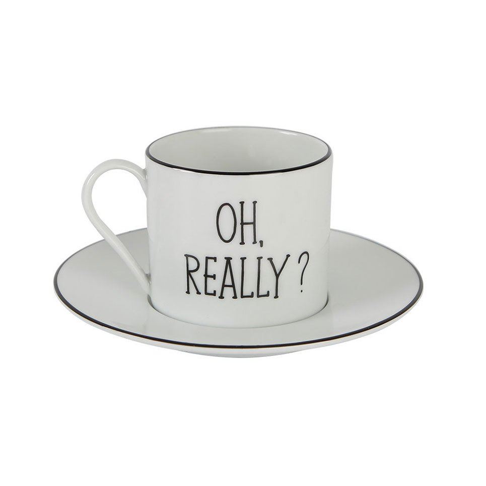 Be Happy Porcelain Tea Cup Set 180 cc A+P