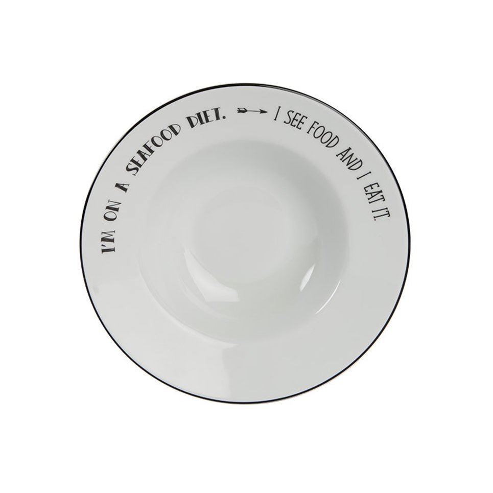 Be Happy Porcelain Deep Plate 25 cm A+P