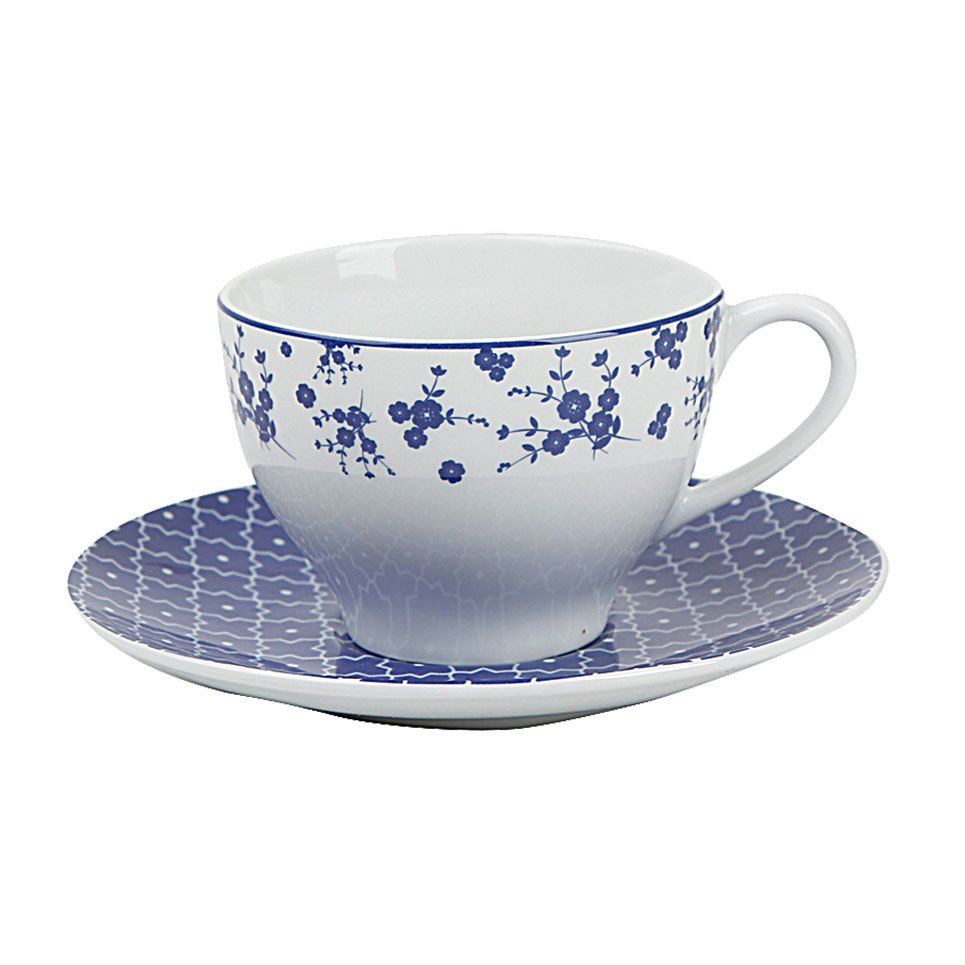 Blue Passion Porcelain Tea Cup Set