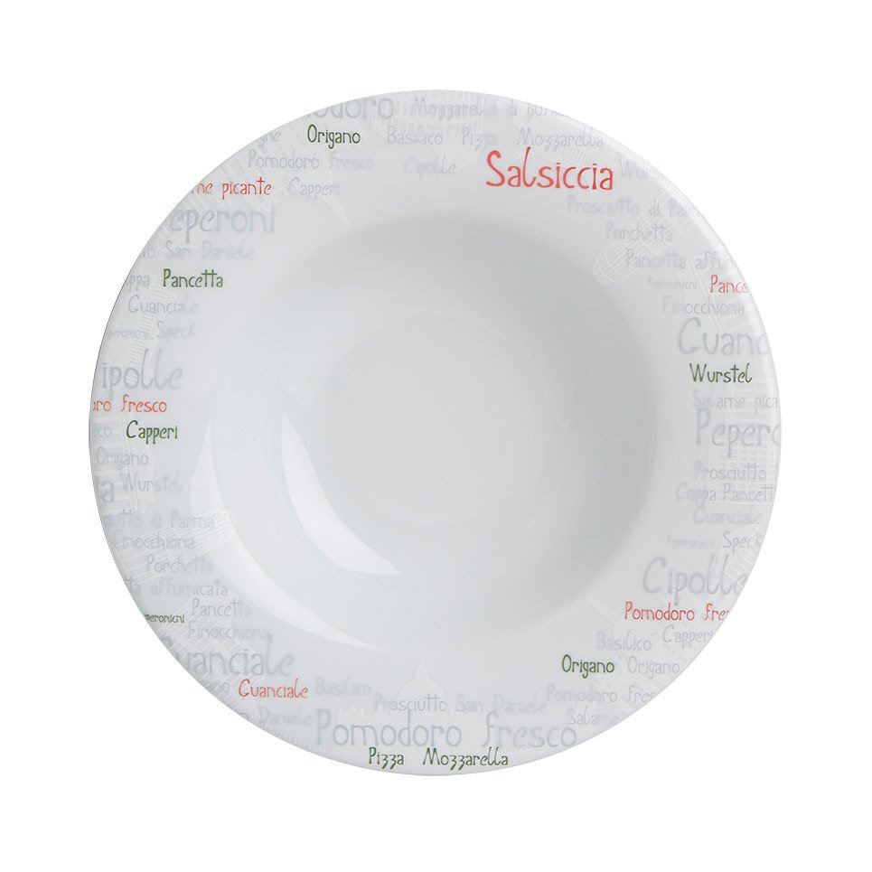 Italy Porcelain Deep Plate A+P