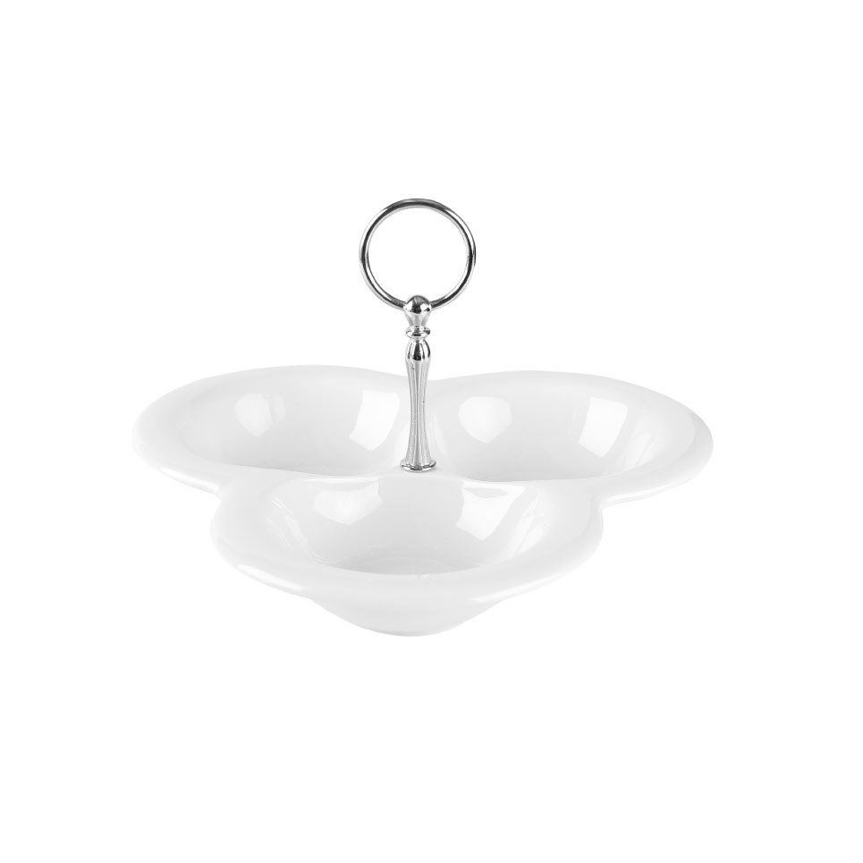 Porselen 3 Bölmeli Nut Bowl