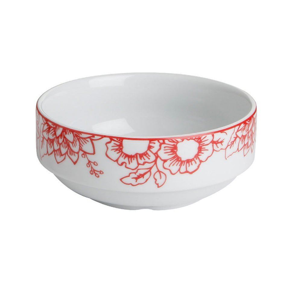 Red Manoir Porcelain Bowl A+P