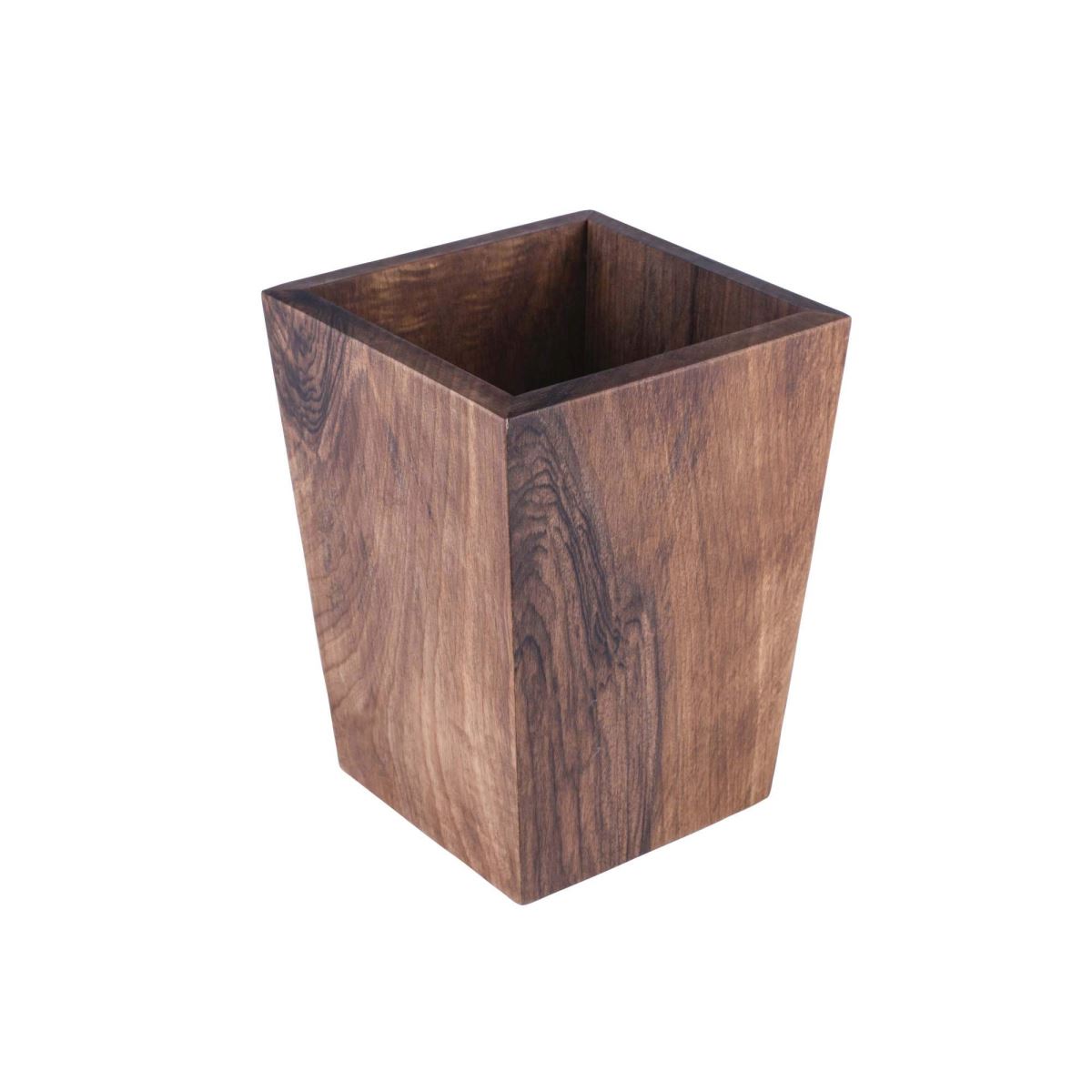 W05030175 Square Conical Bin Walnut