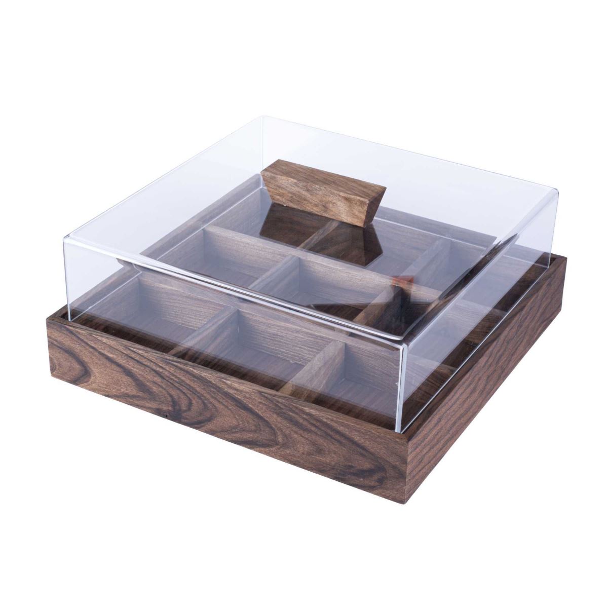 W05030413 Amenity Box Nine part Walnut